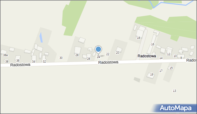 Ciekoty, Radostowa, 24, mapa Ciekoty