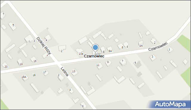 Czarnowiec, Radosna, 18, mapa Czarnowiec