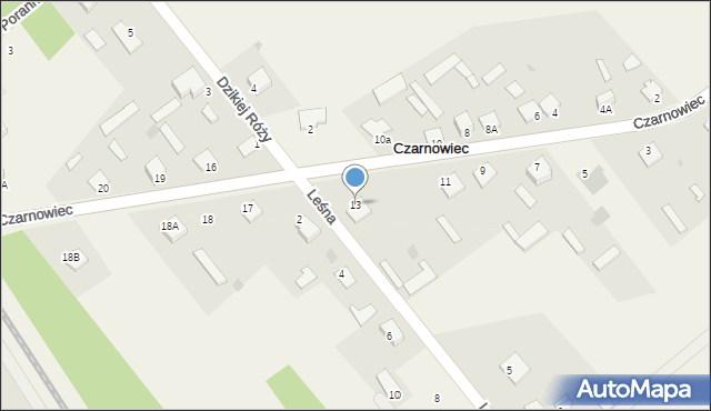 Czarnowiec, Radosna, 19, mapa Czarnowiec