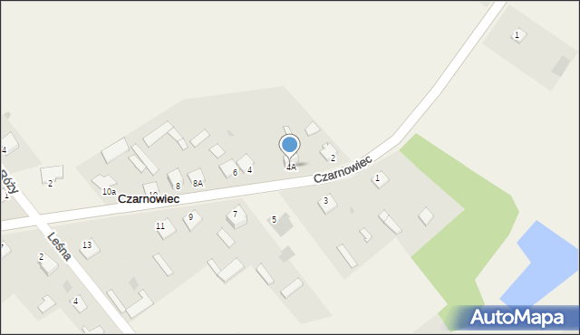 Czarnowiec, Radosna, 8, mapa Czarnowiec