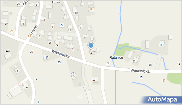 Czernichów, Ratanice, 2, mapa Czernichów