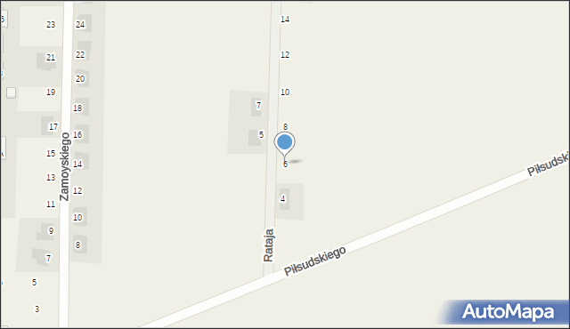Dąbcze, Rataja Macieja, 6, mapa Dąbcze