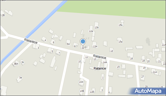 Dąbrowa Górnicza, Ratanice, 12, mapa Dąbrowa Górnicza