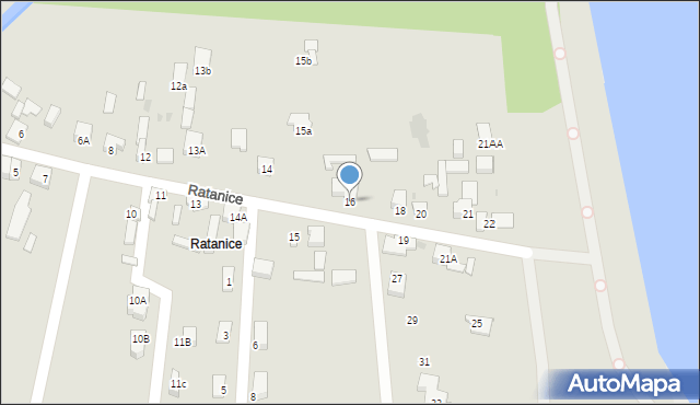 Dąbrowa Górnicza, Ratanice, 16, mapa Dąbrowa Górnicza