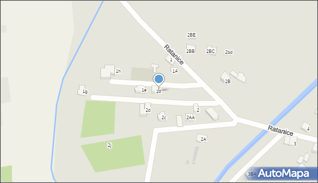 Dąbrowa Górnicza, Ratanice, 1d, mapa Dąbrowa Górnicza