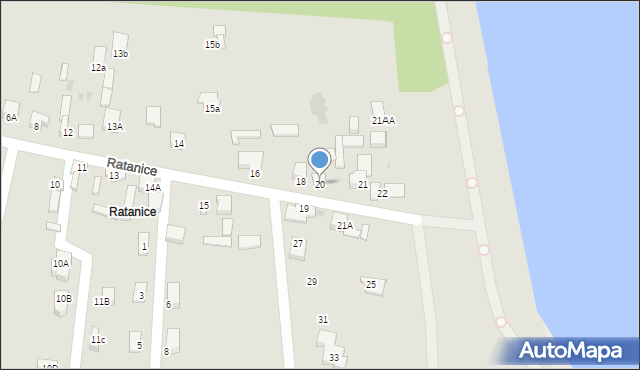 Dąbrowa Górnicza, Ratanice, 20, mapa Dąbrowa Górnicza