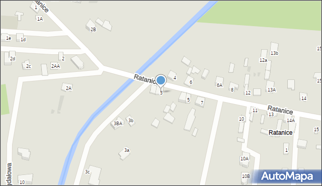 Dąbrowa Górnicza, Ratanice, 3, mapa Dąbrowa Górnicza