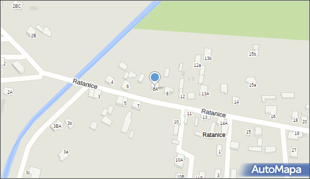 Dąbrowa Górnicza, Ratanice, 6A, mapa Dąbrowa Górnicza