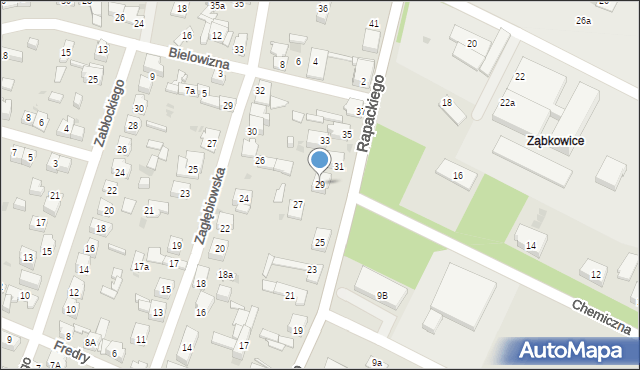 Dąbrowa Górnicza, Rapackiego Adama, 29, mapa Dąbrowa Górnicza
