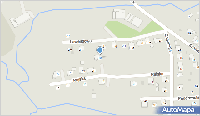 Dąbrowa Tarnowska, Rajska, 10, mapa Dąbrowa Tarnowska