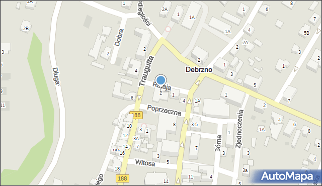Debrzno, Rataja Macieja, 2, mapa Debrzno