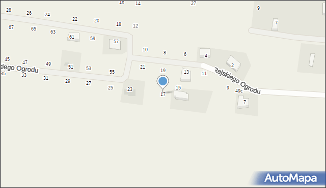 Dobra, Rajskiego Ogrodu, 17, mapa Dobra