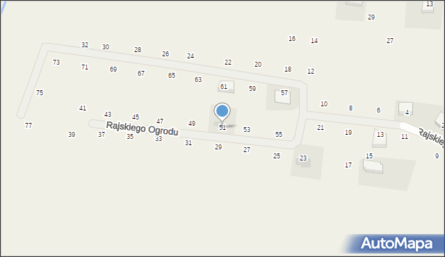 Dobra, Rajskiego Ogrodu, 51, mapa Dobra
