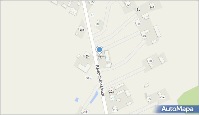 Dobryszyce, Radomszczańska, 19, mapa Dobryszyce