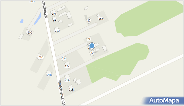 Dobryszyce, Radomszczańska, 22, mapa Dobryszyce