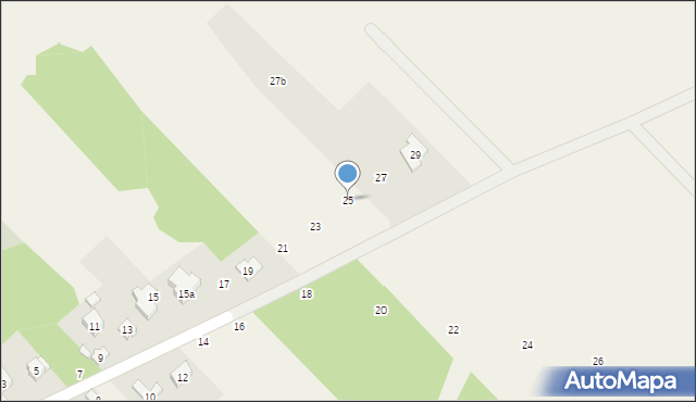 Dobryszyce, Rajska, 25, mapa Dobryszyce