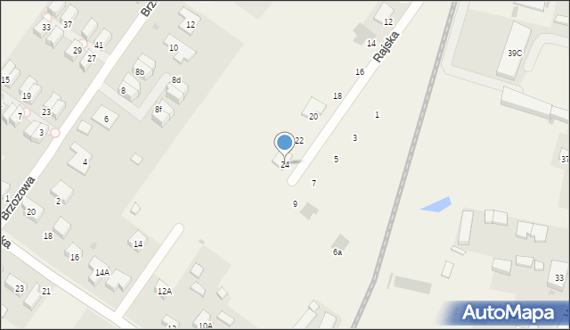 Domasław, Rajska, 24, mapa Domasław