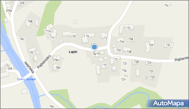 Dzianisz, Rąbanisko, 14, mapa Dzianisz