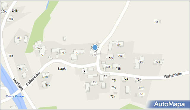 Dzianisz, Rąbanisko, 17, mapa Dzianisz