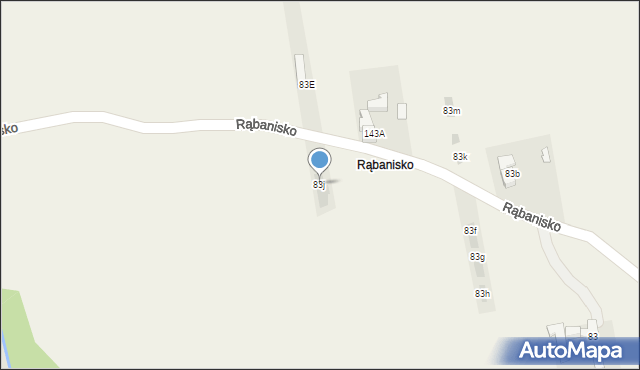 Dzianisz, Rąbanisko, 54, mapa Dzianisz