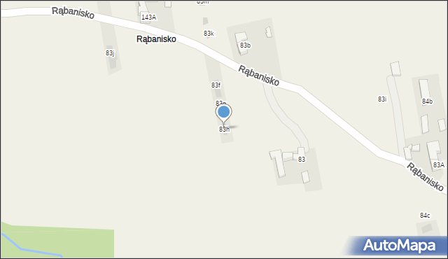 Dzianisz, Rąbanisko, 70, mapa Dzianisz