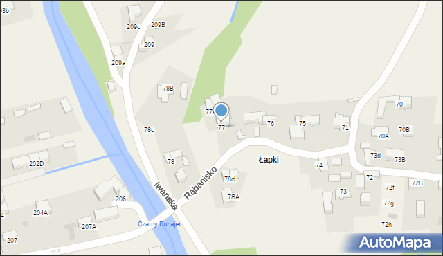 Dzianisz, Rąbanisko, 9, mapa Dzianisz