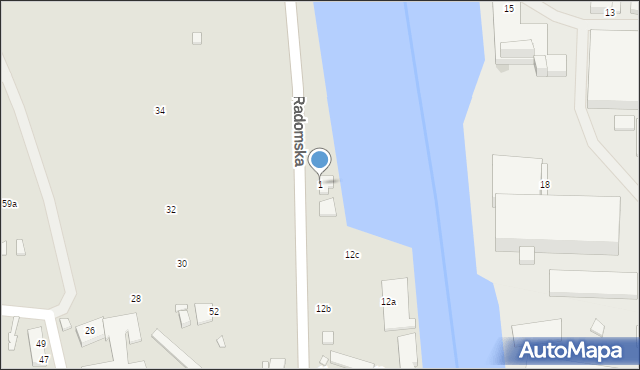 Elbląg, Radomska, 1, mapa Elbląga