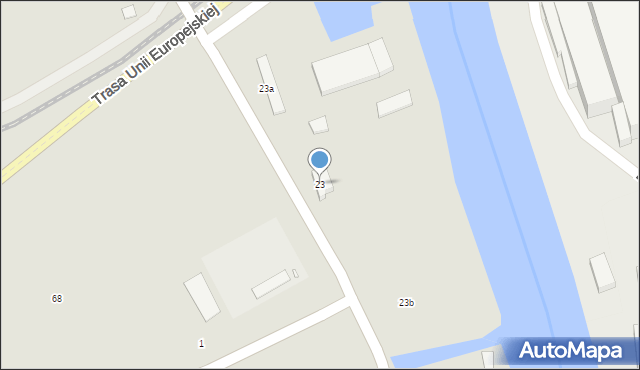 Elbląg, Radomska, 23, mapa Elbląga