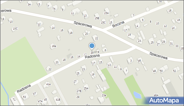 Garwolin, Radosna, 10, mapa Garwolin