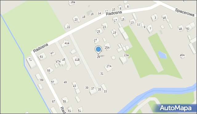 Garwolin, Radosna, 29, mapa Garwolin