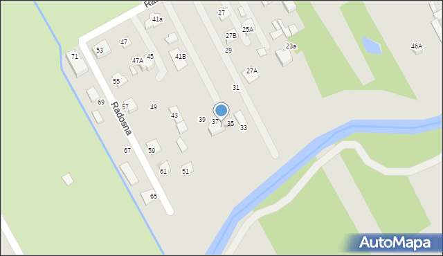 Garwolin, Radosna, 41d, mapa Garwolin