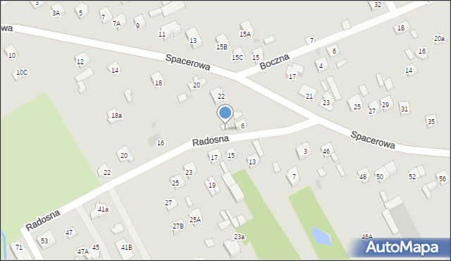 Garwolin, Radosna, 8, mapa Garwolin