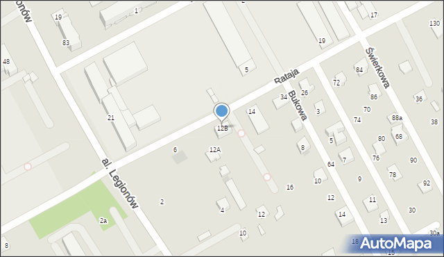 Garwolin, Rataja Macieja, 12B, mapa Garwolin
