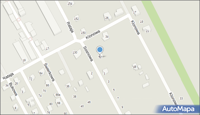 Garwolin, Rataja Macieja, 52, mapa Garwolin