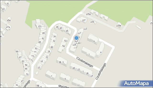 Gdańsk, Raciborskiego Mariana, prof., 127, mapa Gdańska
