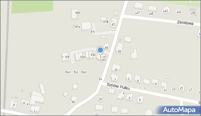 Gdańsk, Radarowa, 63a, mapa Gdańska