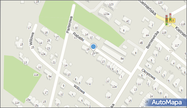 Gdańsk, Rabatki, 17, mapa Gdańska