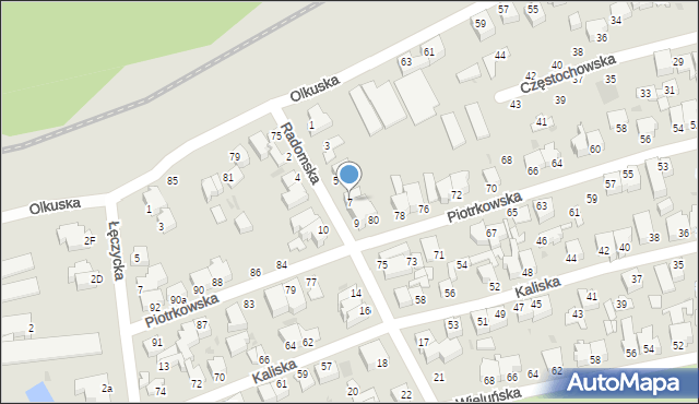 Gdynia, Radomska, 7, mapa Gdyni