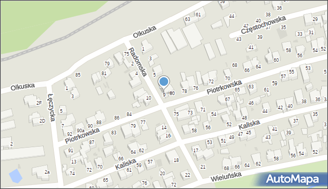 Gdynia, Radomska, 9, mapa Gdyni