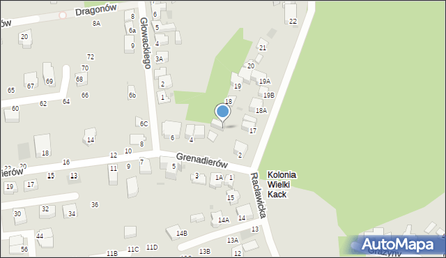 Gdynia, Racławicka, 16, mapa Gdyni