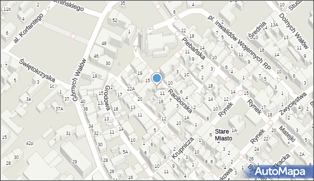 Gliwice, Raciborska, 11a, mapa Gliwic