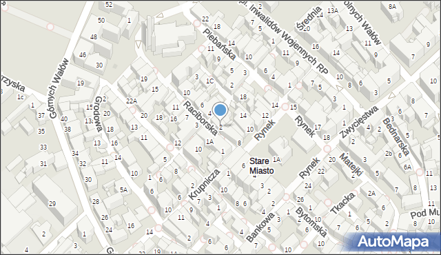 Gliwice, Raciborska, 2, mapa Gliwic