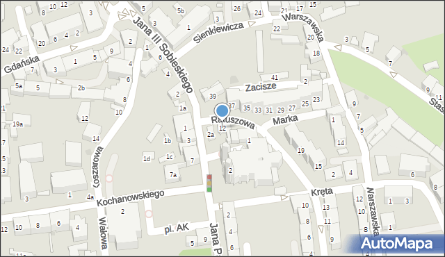 Głubczyce, Ratuszowa, 12, mapa Głubczyce