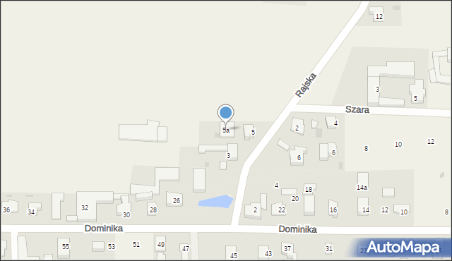 Gnieżdżewo, Rajska, 5a, mapa Gnieżdżewo