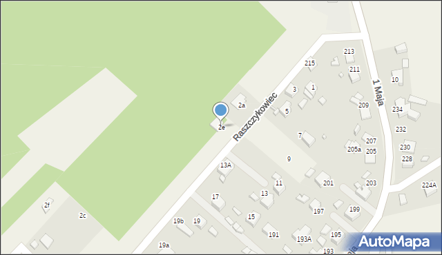 Godów, Raszczykowiec, 2e, mapa Godów