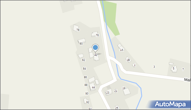 Goleszów, Radoniowa, 42, mapa Goleszów