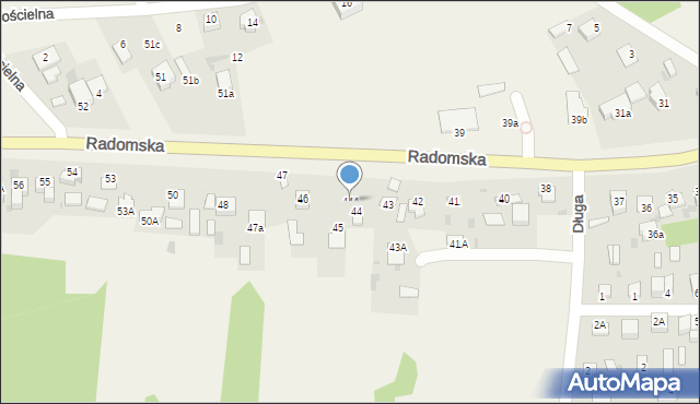 Góra Puławska, Radomska, 44A, mapa Góra Puławska