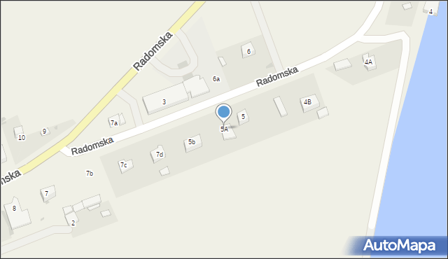 Góra Puławska, Radomska, 5A, mapa Góra Puławska