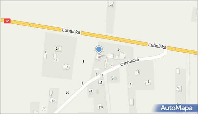 Gózd, Radomska, 10, mapa Gózd