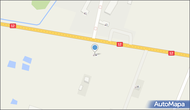 Gózd, Radomska, 134, mapa Gózd